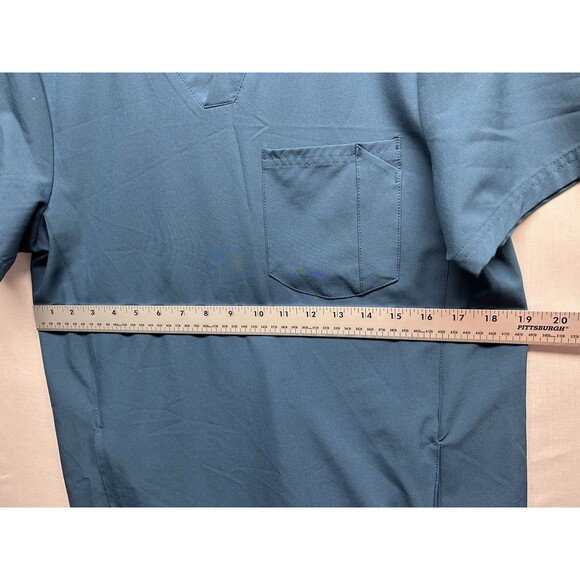 Adar Women’s Scrub Set Caribbean Blue XS Loose Fit Straight Leg - Picture 4 of 9